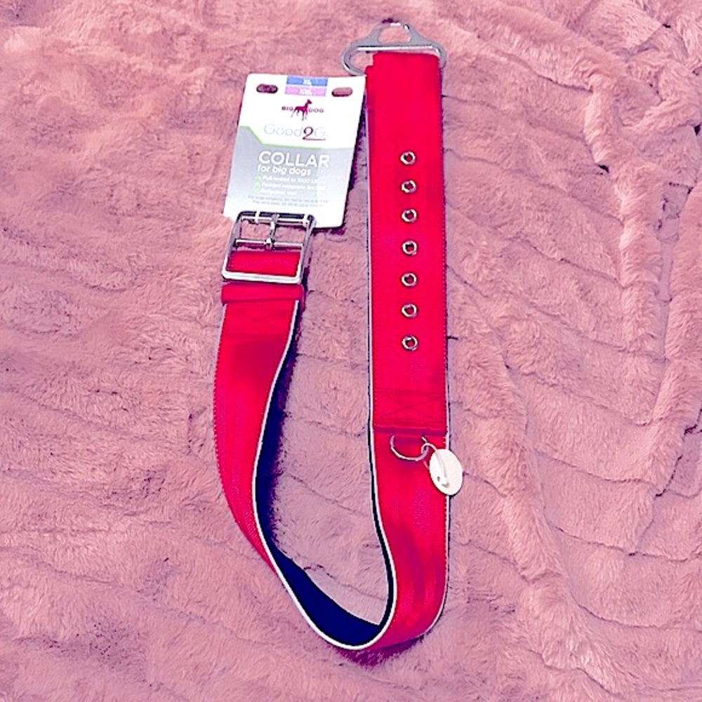 🎉HP🎉 🆕 Big Dog•Padded Collar Reflect*Pull-Tested1000lbs